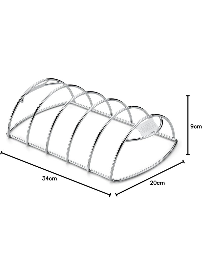 Weber Original Rib Rack For Grilling Small Premium Grilling Accessory - Image 4